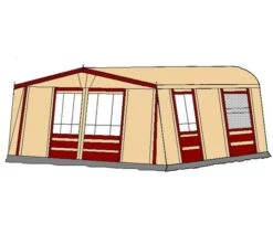 Te Velde Voortent Prelude 350 Cm Bordeaux -AvontuurTent Winkel 14 tevelde voortent prelude bordeaux 350 rechts 2