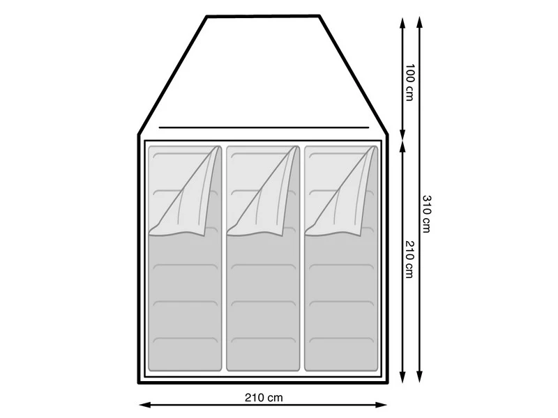 Eurotrail Koepeltent Campsite Rocky 3 Polyester 3 Eurotrail Koepeltent Campsite Rocky 3 Polyester - Afbeelding 3