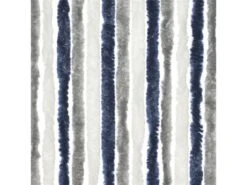 Travellife Chenille Grijs/wit/blauw 56x185cm