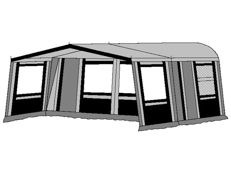 Hele Luifel Voor Voortent Aanritsbaar De Wenne Serie Antraciet 2 Hele Luifel Voor Voortent Aanritsbaar De Wenne Serie Antraciet - Afbeelding 2