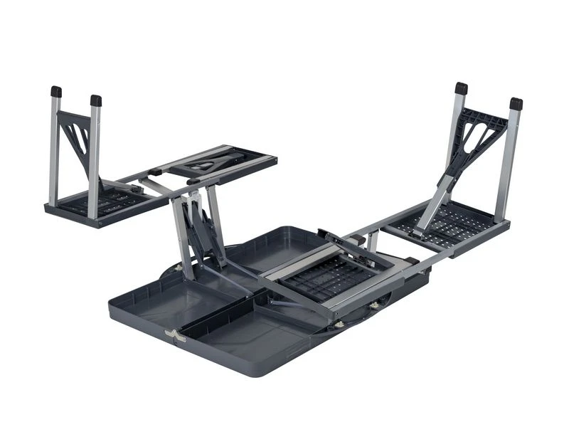 Bo Camp Kampeer-picknicktafel Basic Grijs 4 Bo Camp Kampeer-picknicktafel Basic Grijs - Afbeelding 4