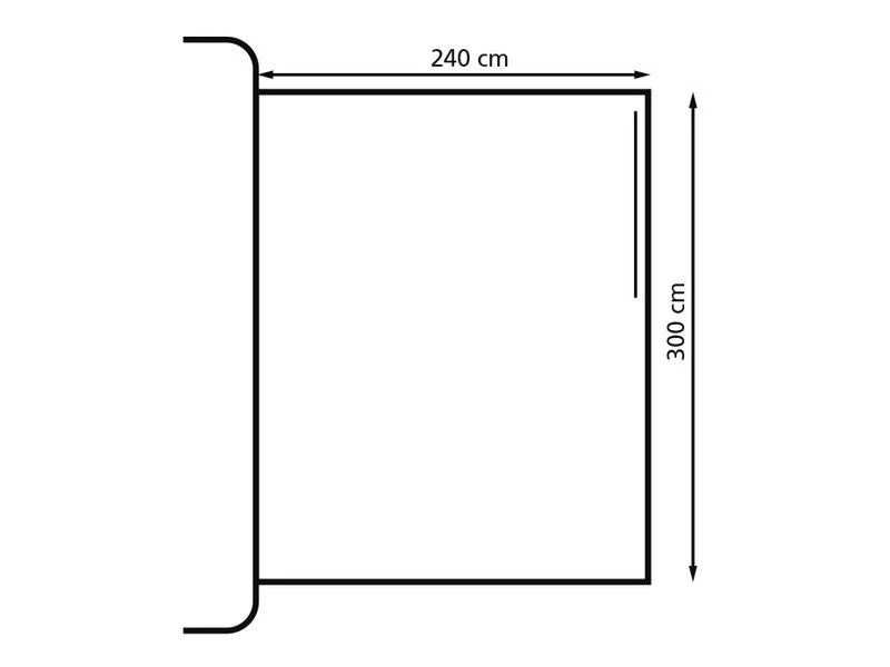Eurotrail Fjord 300 Bus-camper-luifel Grijs Blauw 2 Eurotrail Fjord 300 Bus-camper-luifel Grijs Blauw - Afbeelding 2