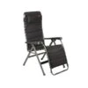 Crespo Kampeer Relaxstoel Ap-232 Air-deluxe Zwart Kleur 80