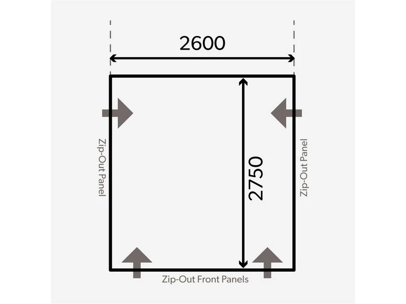 Kampa Dometic Opblaasbare Voortent Club Air Pro 260 M 2 Kampa Dometic Opblaasbare Voortent Club Air Pro 260 M - Afbeelding 2