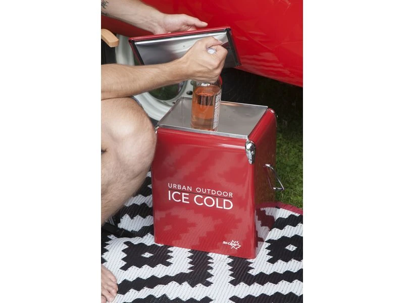 Bo Camp Urban Outdoor Retro Coolbox Greenwich Red 4 Bo Camp Urban Outdoor Retro Coolbox Greenwich Red - Afbeelding 4