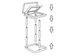 Bo-Camp Plast Team - Vuilniszakhouder -AvontuurTent Winkel 49 2 bo camp plast team vuilniszakhouder ekologica demontabel zwart 6395724