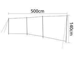 Bo-Camp Windscherm Stabile 3-Vaks 5x1,4 Meter -AvontuurTent Winkel 5 4 bo camp windscherm stabile 3 vaks 5 x 14 meter 4367651