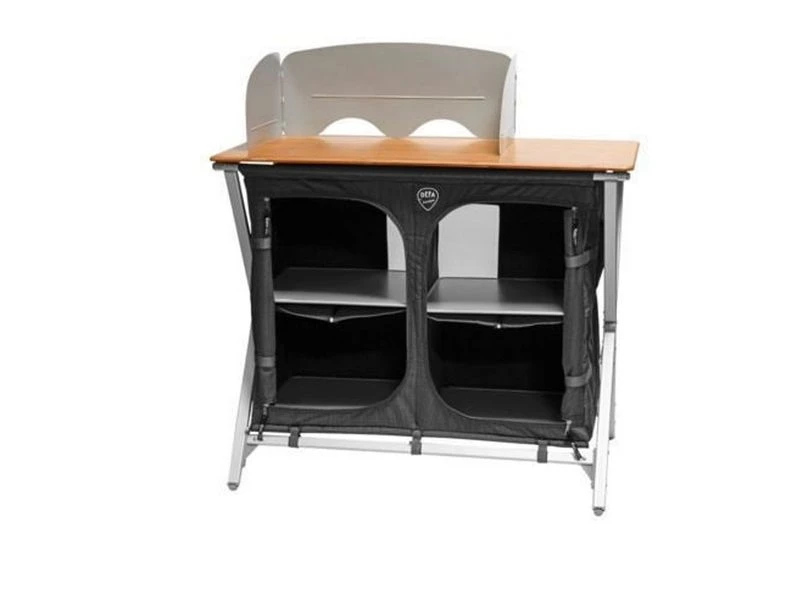 Defa Easy Folding Bamboe Kampeerkast Kookkast 100 1 Defa Easy Folding Bamboe Kampeerkast Kookkast 100