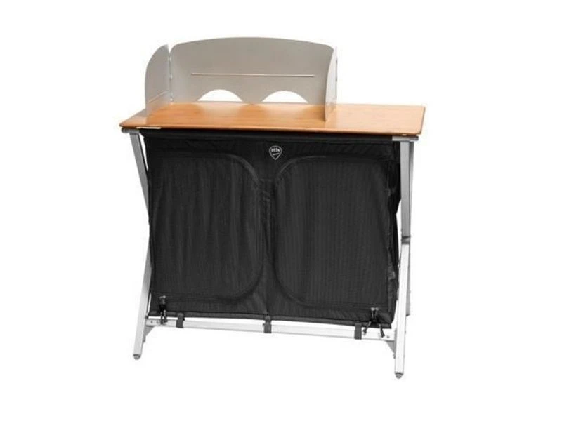 Defa Easy Folding Bamboe Kampeerkast Kookkast 100 2 Defa Easy Folding Bamboe Kampeerkast Kookkast 100 - Afbeelding 2