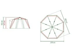 Coleman Familie Tent Octago Blue-lime -AvontuurTent Winkel 65 2 coleman familie tent octago blue lime 2000035194