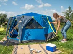 Coleman Familie Tent Octago Blue-lime -AvontuurTent Winkel 65 4 coleman familie tent octago blue lime 2000035194