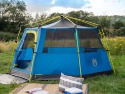 Coleman Familie Tent Octago Blue-lime -AvontuurTent Winkel 65 5 coleman familie tent octago blue lime 2000035194