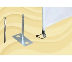 Bo-Camp Windschermharing 30 Cm 4 Stuks -AvontuurTent Winkel bo camp windscherm haring met plaat 4 stuks 4163900 2