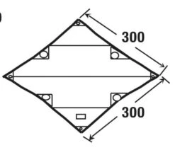 High Peak Tarp 1 -AvontuurTent Winkel high peak tarp 1 afmeting 10030 2