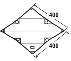 High Peak Tarp 2 -AvontuurTent Winkel high peak tarp 2 afmeting 10033 2