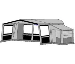 Te Velde Voortent De Vaart Lux 310 Cm. Antraciet -AvontuurTent Winkel te velde voortenten met uitbouw en luifel de vaart lux antraciet1